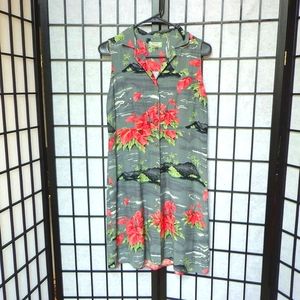 Tommy Bahama, 100% Silk, Floral Tee Shirt Dress, Womens Size 6